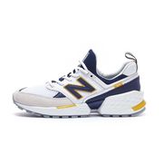 SNEAKERS 574 SPORT LIFESTYLE PIG SKIN MESH Man White navy burnt gold SNEAKERS 574 SPORT LIFESTYLE PIG SKIN MESH Man White navy burnt gold