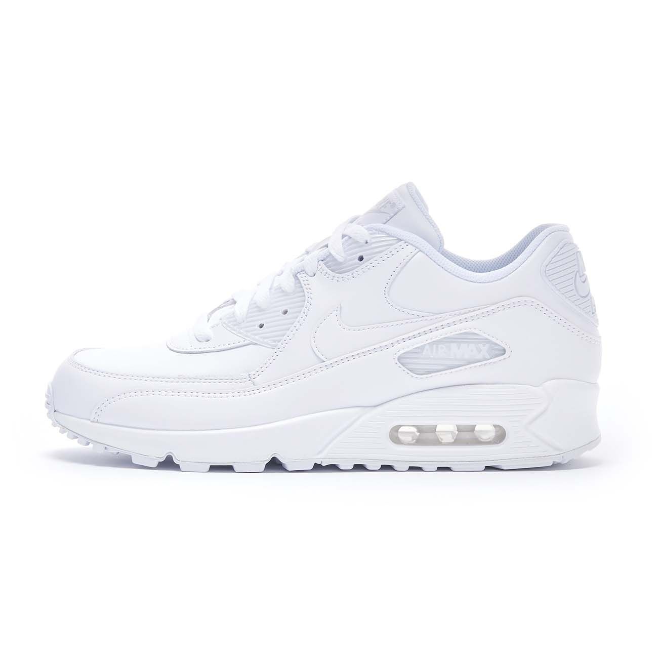 air max 90 leather bianche uomo