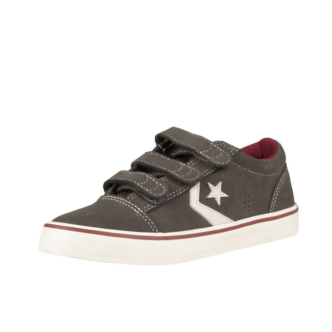 SNEAKERS ALL STAR BADGE OX 3V SUEDE Boy Charcoal/White