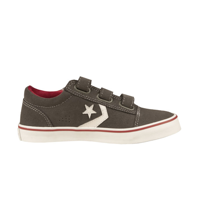 SNEAKERS ALL STAR BADGE OX 3V SUEDE Boy Charcoal/White