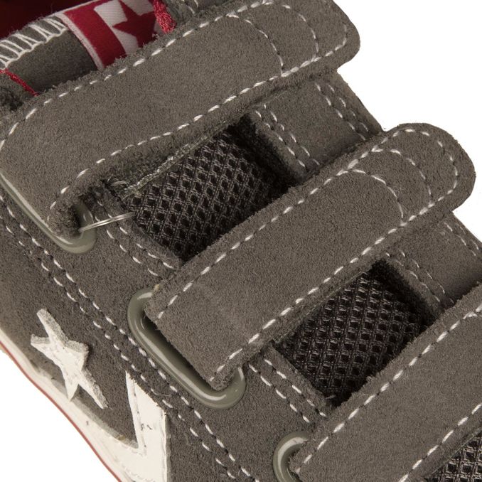 SNEAKERS ALL STAR BADGE OX 3V SUEDE Boy Charcoal/White