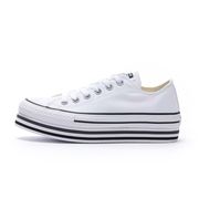 SNEAKERS CHUCK TAYLOR ALL STAR PLATFORM LAYER OX Woman White black SNEAKERS CHUCK TAYLOR ALL STAR PLATFORM LAYER OX Woman White black