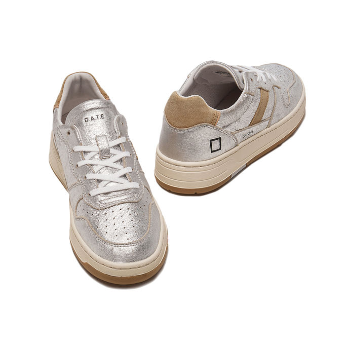 SNEAKERS COURT 2.0 Woman Shiny Silver