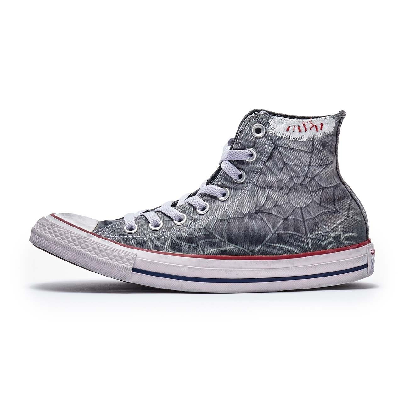 CONVERSE SNEAKERS CTAS HI CANVAS SPIDER LIMITED EDITION Man Grey spider  dyed white | Mascheroni Sportswear