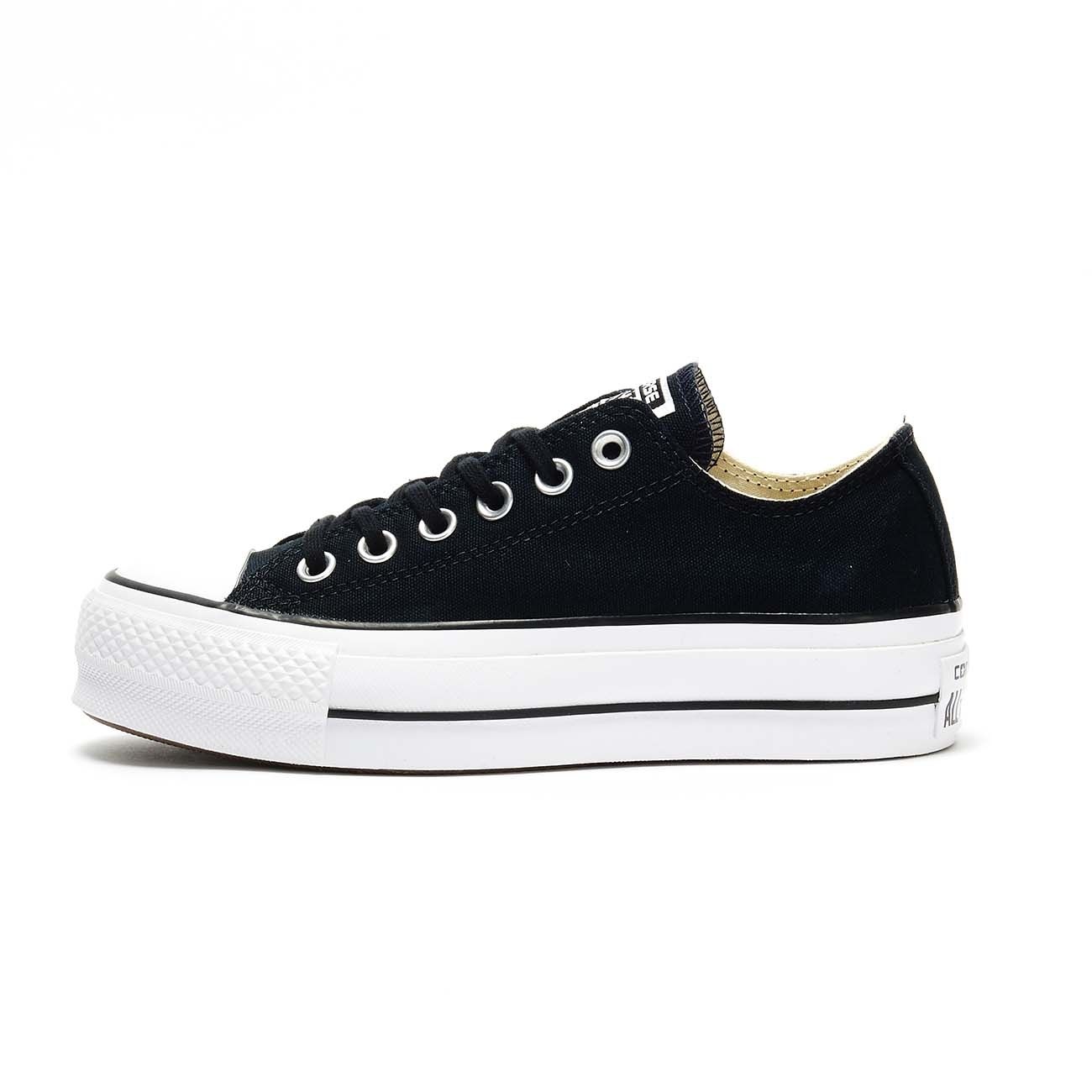 CONVERSE SNEAKERS CTAS LIFT OX Women Black white Mascheroni Sportswear