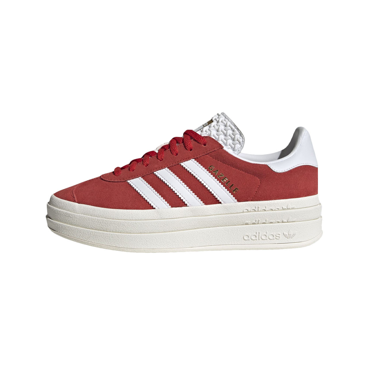 ADIDAS SNEAKERS GAZELLE BOLD Woman Red White Gold | Store