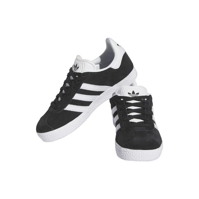 SNEAKERS GAZELLE Kid Core Black Footwear White Gold Metallic