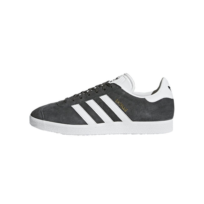 SNEAKERS GAZELLE Unisex Dark Grey Heather White Gold Metallic