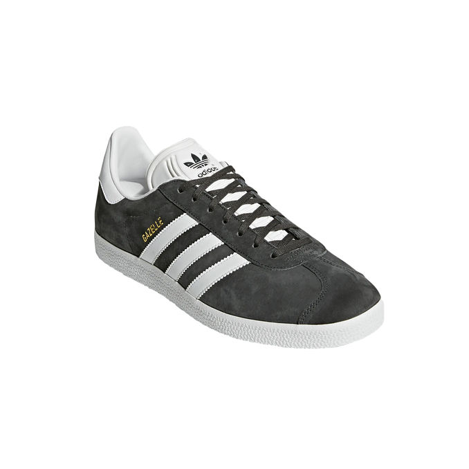 SNEAKERS GAZELLE Unisex Dark Grey Heather White Gold Metallic