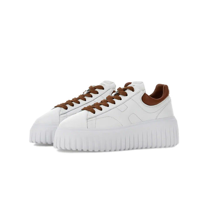 SNEAKERS H-STRIPES Woman White Leather