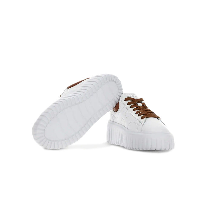 SNEAKERS H-STRIPES Woman White Leather