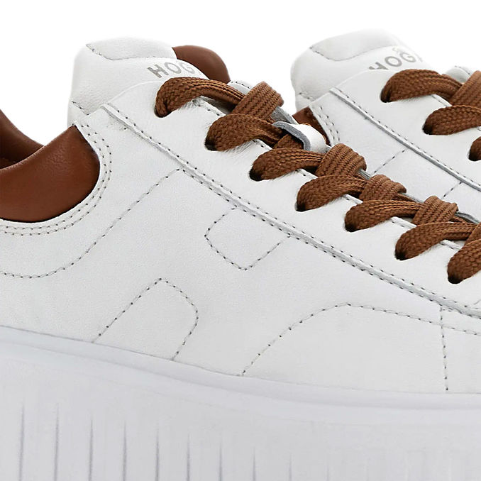 SNEAKERS H-STRIPES Woman White Leather