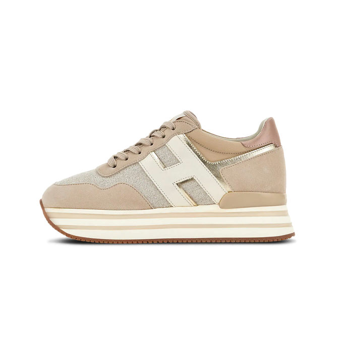 SNEAKERS H483 MIDI PLATFORM Woman Beige Natural