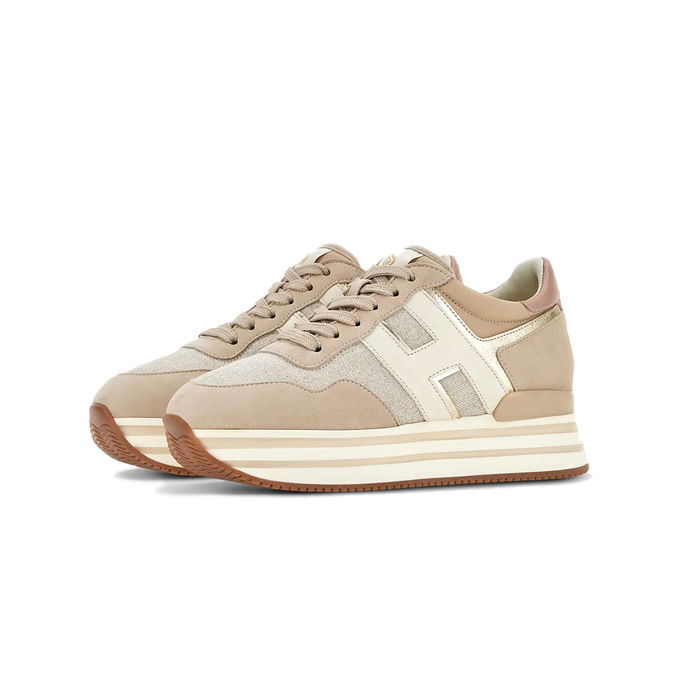 SNEAKERS H483 MIDI PLATFORM Woman Beige Natural