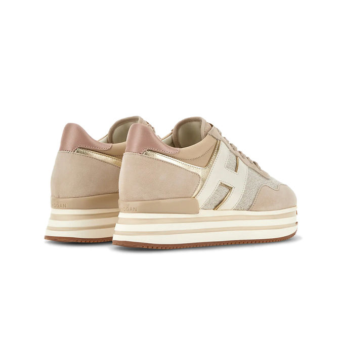 SNEAKERS H483 MIDI PLATFORM Woman Beige Natural