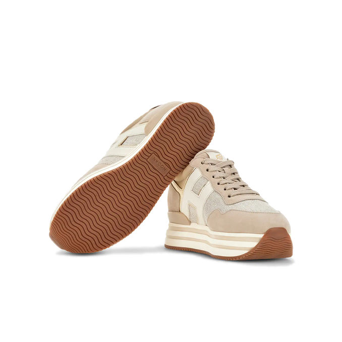 SNEAKERS H483 MIDI PLATFORM Woman Beige Natural