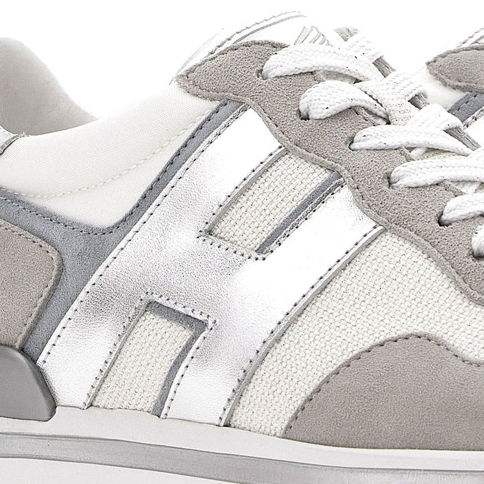 SNEAKERS H483 PLATFORM Woman Gray Silver White