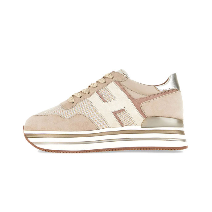 SNEAKERS H483 PLATFORM Woman Pink Ivory