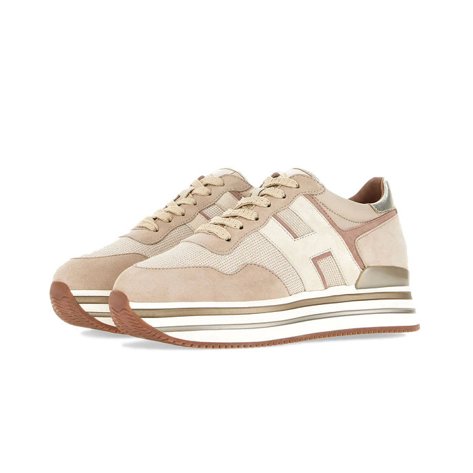 SNEAKERS H483 PLATFORM Woman Pink Ivory