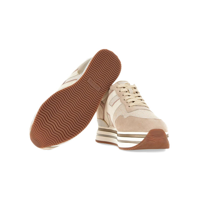 SNEAKERS H483 PLATFORM Woman Pink Ivory