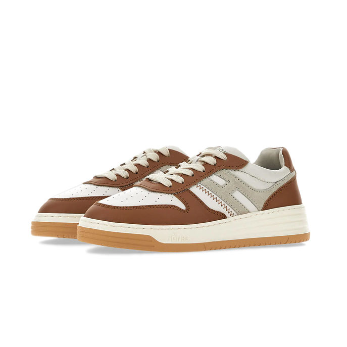 SNEAKERS H630 Woman White Grey Brown