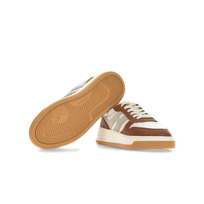 SNEAKERS H630 Woman White Grey Brown