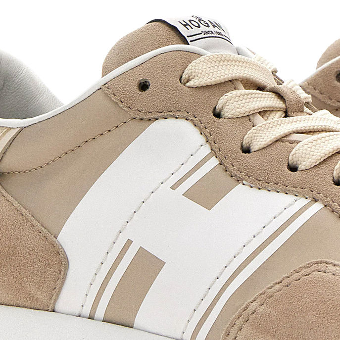 SNEAKERS H641 Woman Beige White