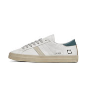 SNEAKERS HILL LOW VINTAGE CALF Man White Petrol SNEAKERS HILL LOW VINTAGE CALF Man White Petrol