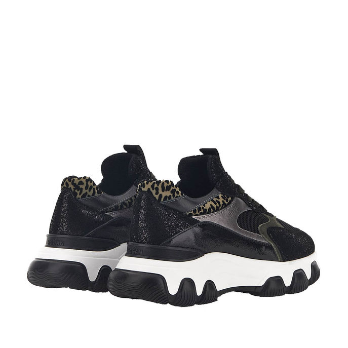 SNEAKERS HYPERACTIVE ANIMALIER Woman Black Leopard