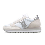 SNEAKERS JAZZ TRIPLE Donna White Silver SNEAKERS JAZZ TRIPLE Donna White Silver