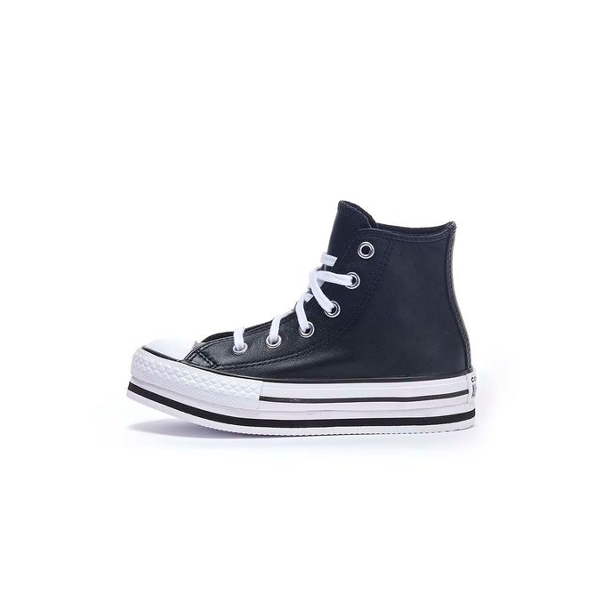SNEAKERS LEATHER CHUCK TAYLOR ALL STAR PLATFORM Kid Black White