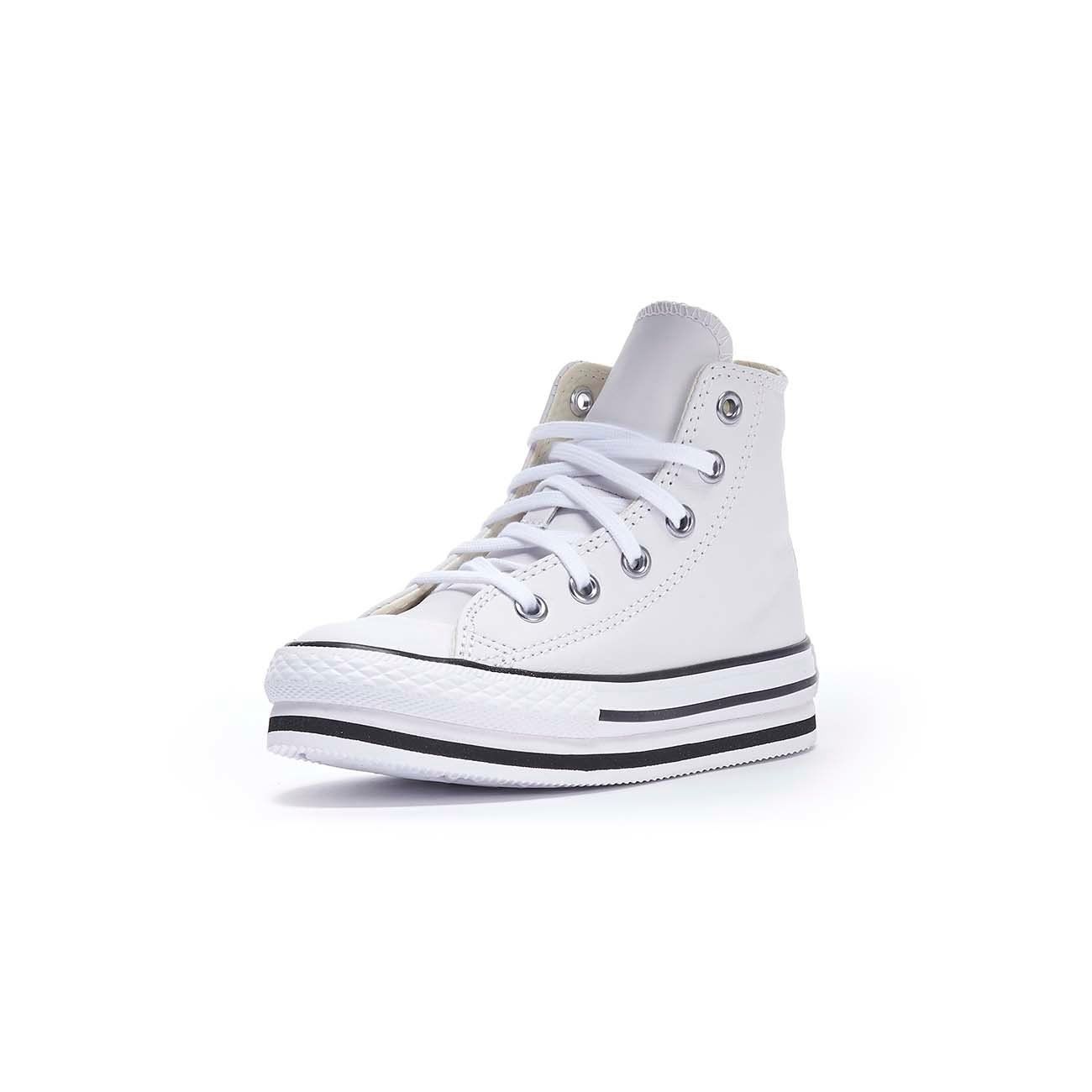 CONVERSE SNEAKERS LEATHER CHUCK TAYLOR ALL STAR PLATFORM Kid White