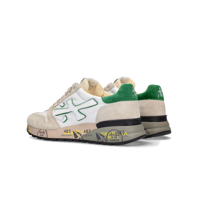 SNEAKERS MICK Man White Grey Green