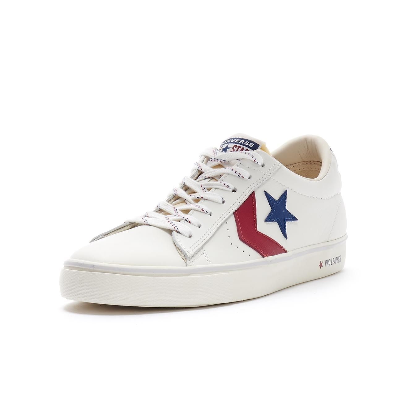 CONVERSE SNEAKERS PRO LEATHER VULC OX Man Vintage white navy ...
