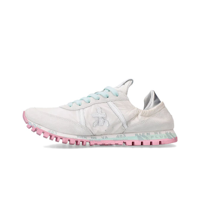 SNEAKERS SEAND Woman White Silver Pink Light Blue