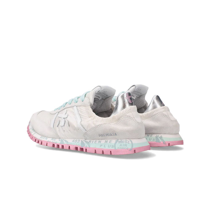 SNEAKERS SEAND Woman White Silver Pink Light Blue
