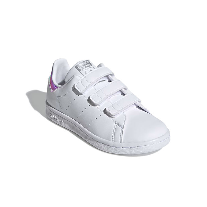 SNEAKERS STAN SMITH Girl White Silver Metallic