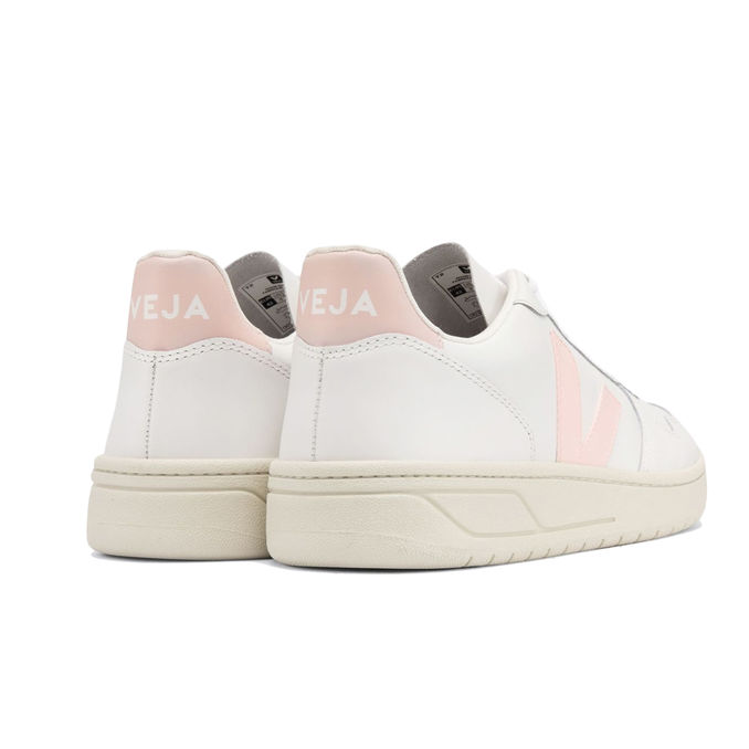 SNEAKERS V-10 LEATHER Woman Extra White Camel