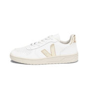 SNEAKERS V-10 LEATHER Woman Extra White Platine SNEAKERS V-10 LEATHER Woman Extra White Platine
