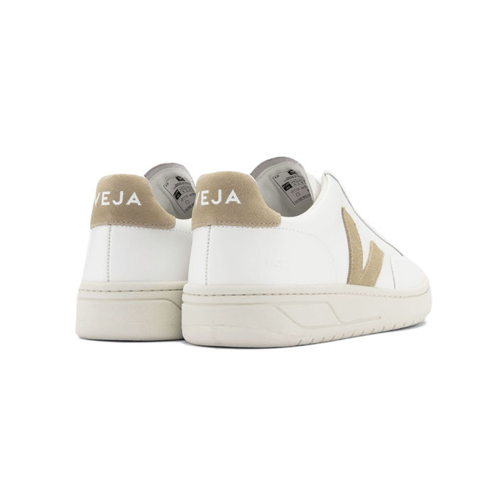 SNEAKERS V 12 LEATHER Woman White Dune