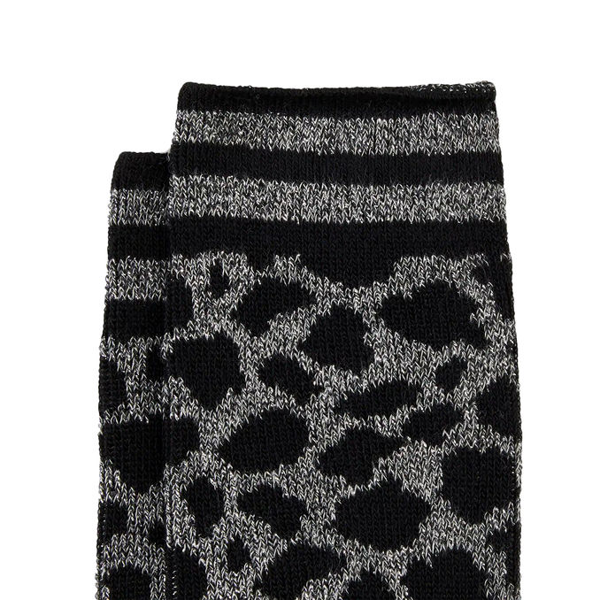 SOCKS DEMI MOTIVO ANIMALIER Woman Grey Medium