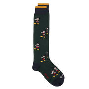 SOCKS MICKEY ALLOVER Unisex Dark Green  SOCKS MICKEY ALLOVER Unisex Dark Green