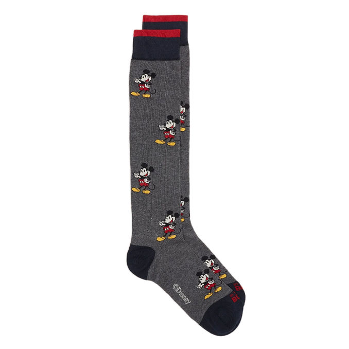 SOCKS MICKEY ALLOVER Unisex Grey Green