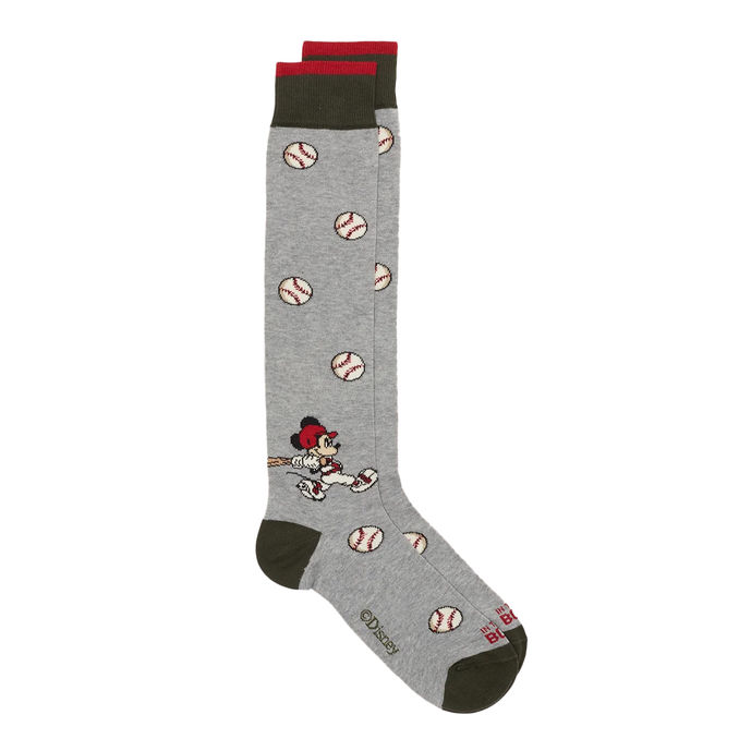SOCKS MICKEY BASEBALL Unisex Grey Melange