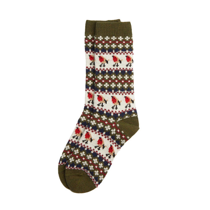 SOCKS ROBIN Woman Olive