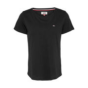 SOFT JERSEY T-SHIRT WITH SMALL LOGO Woman Black SOFT JERSEY T-SHIRT WITH SMALL LOGO Woman Black