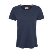SOFT JERSEY T-SHIRT WITH SMALL LOGO Woman Twilight Navy SOFT JERSEY T-SHIRT WITH SMALL LOGO Woman Twilight Navy