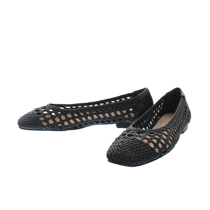 SOFT WOVEN BALLERINA Woman Black