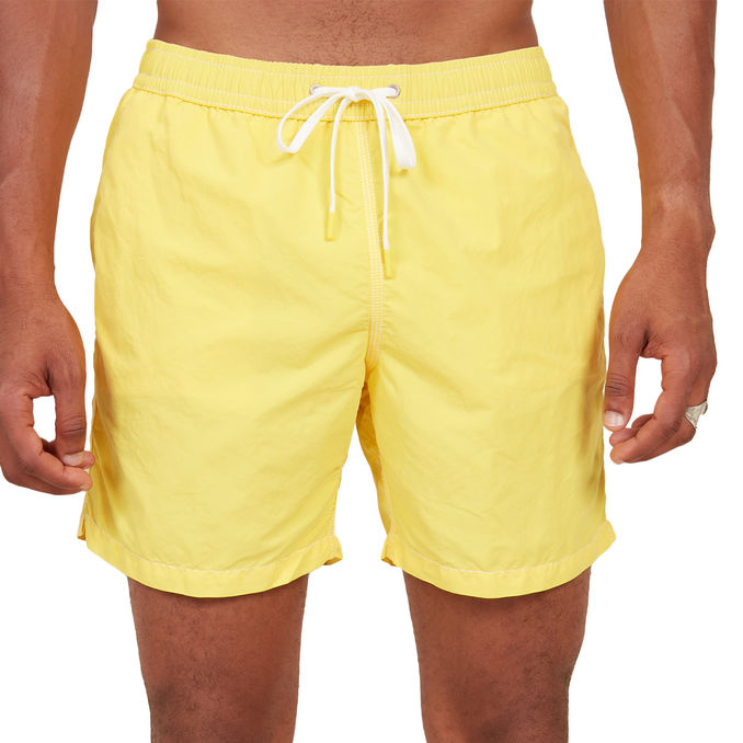 SOLID COLOR BEACH BOXER Man Yellow