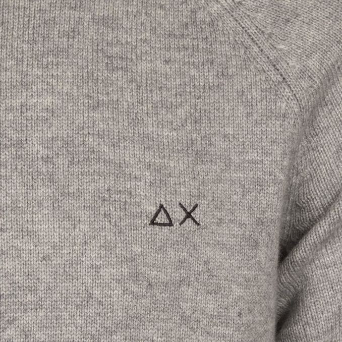 SOLID COLOR SWEATSHIRT IN WOOL BLEND Man Grey